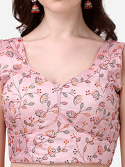 PUJIA MILLS BLOUSES FOR WOMEN SEQUIN EMBROIDERY WORK SLEEVELESS READYMADE SAREE BLOUSE WOMEN'S READYMADE SLEEVELESS BLOUSE READYMADE BLOUSE FOR WOMEN