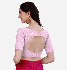 Pujia Mills blouses for women Fancy Readymade blouse Half Sleeve blouse Sequins embroidery work Saree Blouse latest design