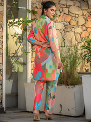 Pujia Mills Women’s Multi-Colour Co-ord Set || Trendy Casual & Summer Outfit for Office, Travel & Daily Wear