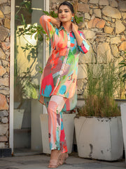 Pujia Mills Women’s Multi-Colour Co-ord Set || Trendy Casual & Summer Outfit for Office, Travel & Daily Wear