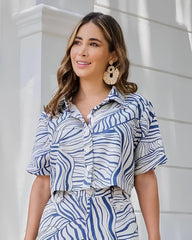 Pujia Mills Women’s Blue Crop Top & Pant Co-ord Set || Stylish Casual & Party Wear Outfit for Girls