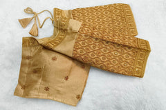 Pujia Mills Women'S Blouse Readymade Blouse Embroidery Multi Coding Gold Thread Indian Ethnic Designer Stitched Women'S Readymade Half Sleeve For Saree Lehenga Choli Material: Heavy Milan Silk