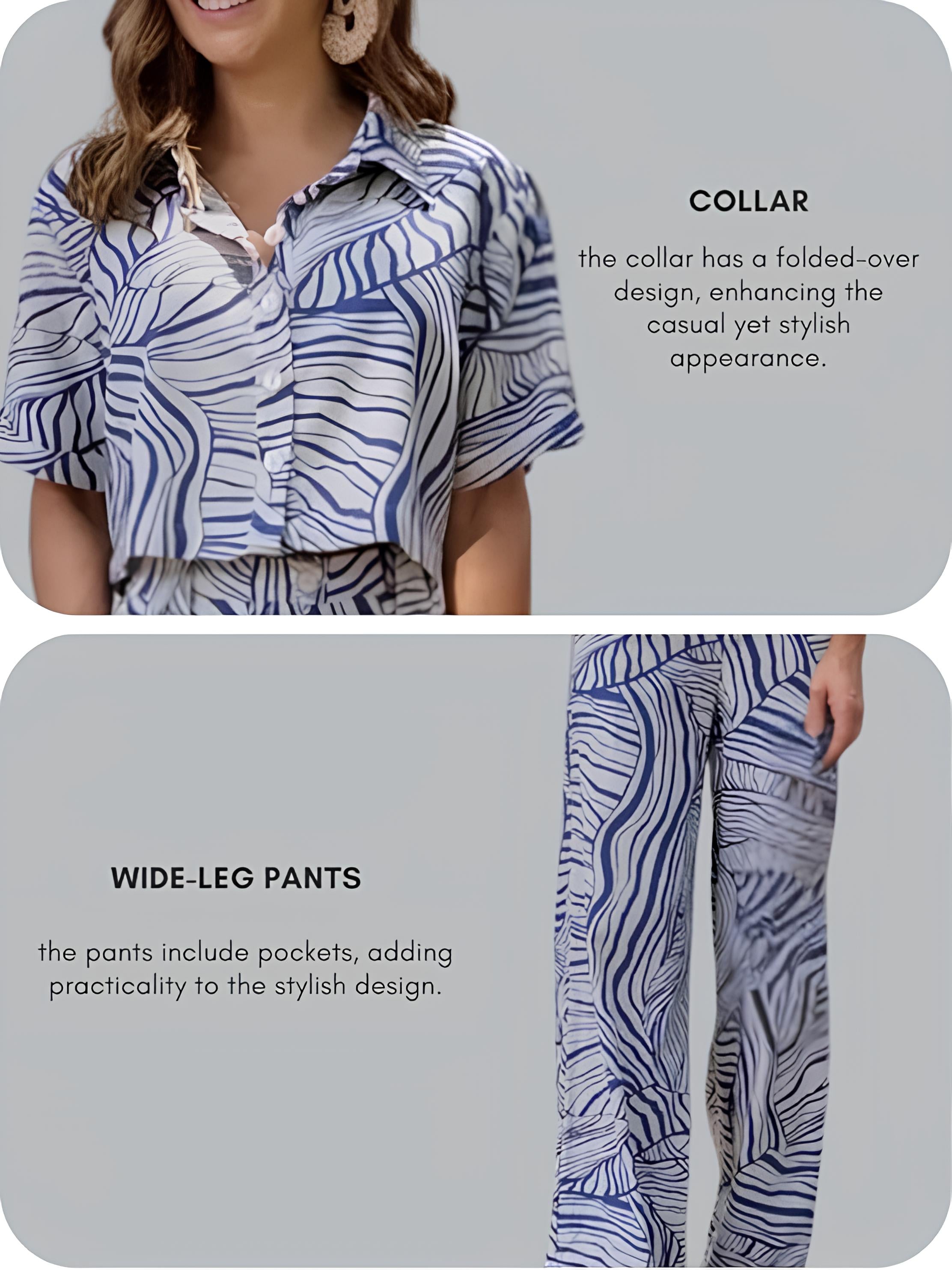 Pujia Mills Women’s Blue Crop Top & Pant Co-ord Set || Stylish Casual & Party Wear Outfit for Girls